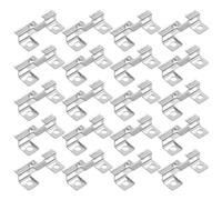 KICHOUSE Stainless Steel Composite Decking Clips Universal Compatibility and Secure Design 100pcs with Screws Hidden Fasteners for Wood Decking Boards, for Landscaping and Garden Pathways
