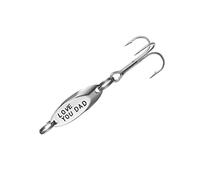 KICHOUSE Stainless Steel Fishing Lure Guitar Pick with Treble Hooks Love You Dad Design Durable Tackle for Deep Water Fishing for Father Day