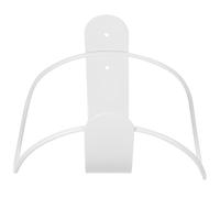 KICHOUSE Stainless Steel Garden Hose Rack Wall Mount Storage Hanger with Efficient Storage Effect and Sturdy White Finish for Outdoor Water Pipe Organisation