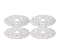 KICHOUSE Stainless Steel Heat Conduction Sheets Fast Heating and Rust-Proof Induction Plates 4pcs Kitchen Accessory for Saucepan and Casserole for Efficient Cooking