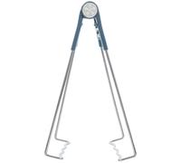 KICHOUSE Stainless Steel Hot Plate Gripper Clip with Foldable Design and Comfortable Grip, Anti-Scald Bowl Holder Clip for Home Kitchen and Restaurant Use, Blue Handle