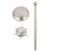 KICHOUSE Stainless Steel Kitchenware Hanger Rotates 360 Degrees with Six Hooks, Lightweight and Easy to Clean Cooking Spoon Rack with Premium Classical Design for Kitchen and Stovetop