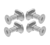 KICHOUSE Stainless Steel M8 Foil Mounting Screws 4Pcs Set with Sliding Nuts for Surfboard and Kiteboard Foil Tracks, Designed for Hydrofoil and Water Use