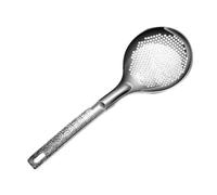 KICHOUSE Stainless Steel Noodle Strainer Spoon with Lightweight Design and Convenient Hanging Hole, Sturdy Slotted Skimmer for Cooking, Boiling, and Straining the Kitchen