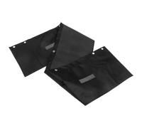 KICHOUSE Sturdy File Hanging Organizer with Paper Pockets for Multi Organization and Black Polyester and Pvc Wall Storage Bag with Tear Resistance Office Classroom Use