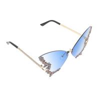 KICHOUSE Sunglasses Fashionable Retro Style 1 Pair Lightweight Butterfly Shape with Anti-uv Resin and Metal Frame for Daily Life Wearing and Street Photo