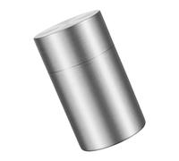 KICHOUSE Tea Storage Jar Unique Shape Container Stainless Steel with Double Sealed Lid Keeps Coffee and Cereal Fresh and Dry for Food Preservation for Office Use