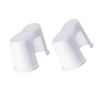 KICHOUSE Thickened Anti-Skid Plastic Toilet Stepping Stool Footstool for Bathroom Use, Lightweight Toilet Assistance Step for Improved Posture and Comfort, White