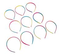 KICHOUSE Thin Fabric Hair Bands for Christmas and Special Occasions 10pcs Rainbow Headbands That Hold Hair Tightly, Suitable for Most Hairstyles and Teen