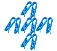 KICHOUSE Trash Can Clips and Trash Bag Fasteners 24pcs Plastic Wheelie Bin Bag Clips Compact Design with Smooth Edge for Office and Hotel