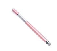 KICHOUSE Universal with Disc Tip Double End Rose Gold Metal Capacitive Stylus Pen Precision Screen Writing Pen for Phones and Tablets Compatible with Laptops and Touchscreen Devices