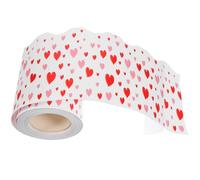 KICHOUSE Valentine's Day Heart Border Trim Sticker 10M Roll Wavy Edge Bulletin Board Decoration for Classroom Arts Crafts Supplies