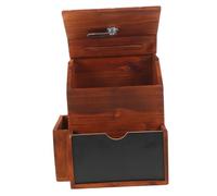 KICHOUSE Vintage Wooden Donation Box with Lockable Slot for Secure Suggestions Prayer Requests Fundraising and Tip Collection Multiuse Feedback Organizer for Church Office and Community
