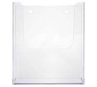 KICHOUSE Wall-mounted Acrylic Magazine Stand and File Organizer with Design, Modern Style for Organizing Reports and Documents in Office Or Home