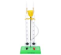 KICHOUSE Water Electrolysis Unit for Chemical Experiments Demonstrate Hydrogen Oxygen Production Educational Kit for Schools Laboratories Construction