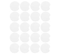 KICHOUSE Wear-Resistant Sublimation Coasters 50Pcs Blank White Car Cup Mats for DIY Crafting and Drink Holders