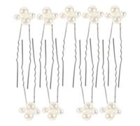 KICHOUSE Wedding Hair Pins and Copper Material for Brides with Imitation 9pcs Vintage Elegant Bridal Hair Side Hairpins, Comfortable Wear for Special Events and Daily Wear