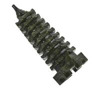 KICHOUSE Wenchang Tower Temple Sculpture Feng Shui Pagoda Ornament Hand Carved Jade Featuring Positive Energy and Blessing Attributes, Finely Crafted Green for Home and Office Decor