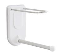 KICHOUSE White Stainless Steel Adhesive Clothes Hanger Hooks for Wall with Robust Weight Capacity and Damage Free Design, Seamless Wall Mount Organizer for Delicate Clothing and Knitwear