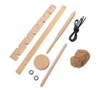 KICHOUSE Wood Bow Drill Fire Starter Kit for Hiking and Camping, Beginner-friendly Operation, All-weather Sturdy Survival Tool, Wood Fire Ignition Tool for Outdoor and Parent Interaction