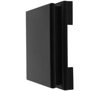 KICHOUSE Wooden Display Stand Base for Crafts and Vases, Black Solid Wood Desktop Ornament with Square Shape, for Indoor Planting and Showcasing Items at Home a Store