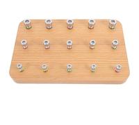 KICHOUSE Wooden Hand Rehabilitation Pegboard with Nuts and Bolts for Finger Movements Trainer, Eye-Hand Coordination Training, Dexterity Games Occupational Therapy Aid