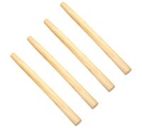 KICHOUSE Wooden Handles Replacement for Garden Tools 4Pcs 35-40Cm Locust Wood Non-Slip Grip for Outdoor Gardening Accessories