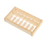 KICHOUSE Wooden Mini Abacus for Math Learning Tool for First Birthday Montessori Education Traditional Feng Shui Decor Small Arithmetic Counting Frame for Development and Zhou Ceremony