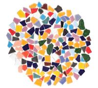 Kichvoe 1 Bag Ceramic Tiles DIY Supplies DIY Art Craft Pieces Assorted Color Modern Style Fine Workmanship Safe to Decorate Aesthetic for Vase Making