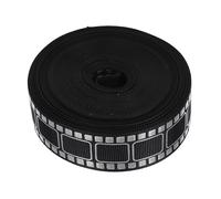 Kichvoe 1 Roll Film Strip Ribbon Photo Album Ribbon Decorative Silver Polyester Easy to Cut Sturdy Elegant Metallic Touch Luxurious Shine for Small Business DIY Crafting Project Holiday