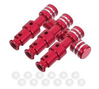 Kichvoe 1 Set Pressure Cooker Replacement Float Valve and Silicon Ring Kit with Float Caps and Red Rods for Leak Prevention