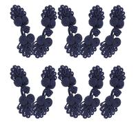 Kichvoe 10 Pairs Costume Knot Button Sewing Fasteners Cheongsam Buttons Handmade Comfortable Polypropylene Fiber Seven Beads Ethnic Style Traditional Design for DIY Clothing Projects