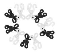 Kichvoe 10 Pairs Sewing Hooks and Eyes Closure Metal Nylon Easy to Use Rust-Resistant Assorted Color Fasteners for Home DIY Embellishment and Sewing Projects