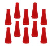 Kichvoe 10 Pieces Rubber Arrowhead Tips for Archery Targeting and Training, 6mm Red Rubber Arrowhead Points Compatible with Arrow and Carbon Arrow Shaft