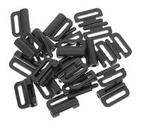 Kichvoe 100 Sets Women Bra Front Clasps Plastic Front Closing Clasps for Breastfeeding Bras in Black Underwear Accessories
