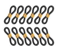 Kichvoe 100pcs Black Adjustable Bird Foot Corrector and Bird Foot Straightener Soft Gentle Corrective Support, Rubber and Metal Material Poultry Leg Bands for Splay Leg Correction Suitable