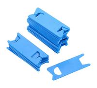 Kichvoe 100pcs Plastic Bobbin Winding Plate Board Embroidery Holder DIY Sewing Tool Plastic Material Save Remaining Lines Essential for Cross Stitch and DIY Sewing Works