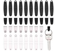 Kichvoe 100pcs Plastic Keychain Connectors Plastic Snap Clips Easy to Disassemble Convenient to Use for Badge Holder Accessories