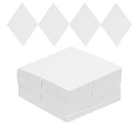 Kichvoe 100pcs Quilting Templates English Paper Piecing Reusable Precise White Hexagon Diamond-Shaped Patchwork Paper for DIY Quilting Projects and Experienced Beginners