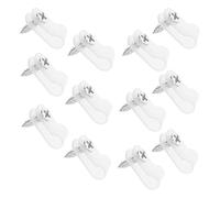 Kichvoe 100pcs Rope Light Clips with Stainless Steel Screws 1/4 Inch P-Style Cable Clips for Wire Management and Versatile Fit, for Lighting Projects and Outdoor String Lights