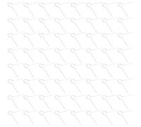 Kichvoe 100pcs V Shaped Christmas Ornament Hooks Metal Hangers for Trees | Silver Iron Reusable Hooks, V Shaped Design, for Wreaths and Baubles, Outdoor Holiday Display