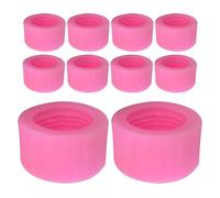 Kichvoe 10pcs 3D Macaron Silicone Mold Fondant Cake Muffin Candle Bakeware Food-Grade Silicone Artistic Professional Design for Baking Enthusiasts DIY Projects and Wax Melts