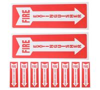 Kichvoe 10pcs Adhesive Fire Extinguisher Label Stickers, Easy to Identify and Remove, Suitable for Restaurants and Offices, Fire Extinguisher Sign for Safety Compliance