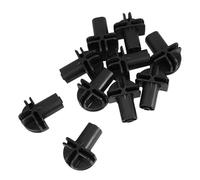Kichvoe 10pcs Black Plastic Wire Cube Connector Buckle Clips Replacement Wheels for Cat Cage Playpen Modular Storage Organizer Compatible Wardrobe and Small Tool Carts