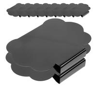 Kichvoe 10pcs Blackboard Label Clip Erasable PVC Acrylic Easy Writing Easy to Carry Black Clips for Office and Home Organization