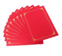 Kichvoe 10pcs Certificate Cover Document Paper Cover Sturdy Protective Classic Appearance Simple Design for Award Presentation Documents