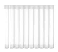 Kichvoe 10pcs Glass Thermometer Storage Case: Thermometer Protective Case - Needle Holder - Transparent Tube for Safe Carry And Storage Travel Organizer