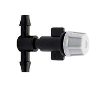Kichvoe 10pcs Gray Atomizing Nozzles Single Head Plastic Cooling System Nozzle for Outdoor Cooling System and Fertilizer Dispensing in Garden Hose Sprinklers