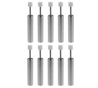 Kichvoe 10pcs Hydraulic Damper for Trash Can Lid, Mini Stainless Steel Soft Closing Shock Absorber, Garbage Can Lid Closer Replacement for Kitchen and Home Waste Bins