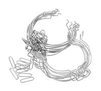 Kichvoe 10pcs Large Glass Jar Wire Buckle Replacement Clips 500ml+ Airtight Sealing Canister Fasteners for Honey Jam Food Storage and Preservation